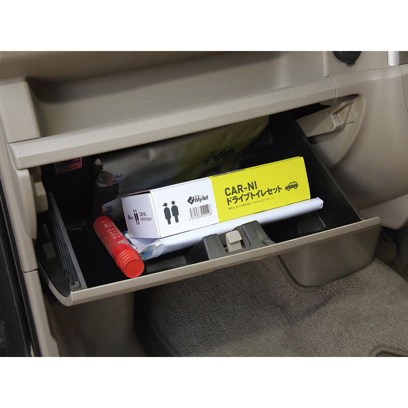 災害用トイレ ドライブトイレセットCAR-NI(カー二)12箱セット(トイレ5回分/箱+目隠しポンチョ付き)