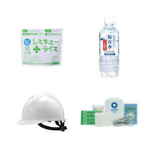 防災グッズ15点+防水仕様バッグ「リリーフ」
