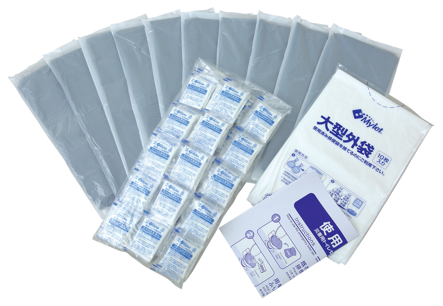 災害用トイレセット マイレットS-100 (トイレ100回分)