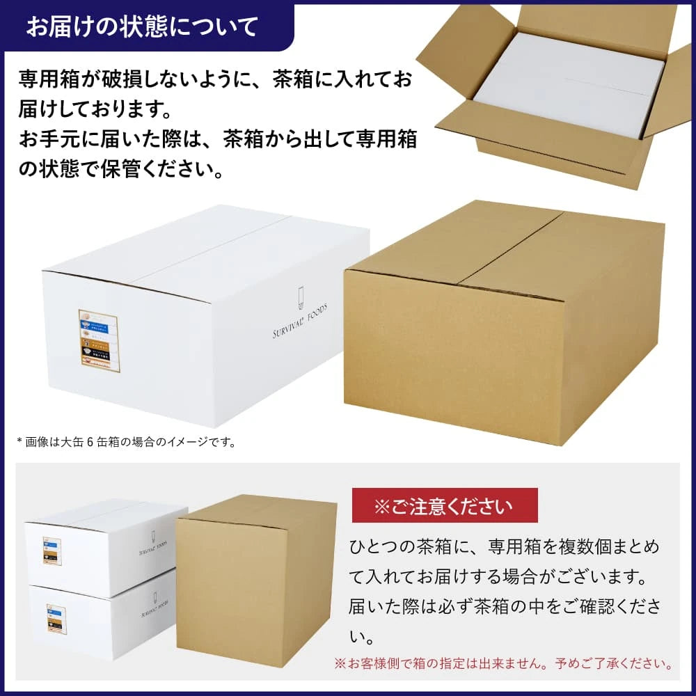 【大缶×6缶セット】サバイバルフーズ クラッカー&チキンカレーセット(約60食分)