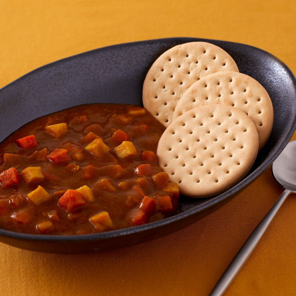 【大缶×6缶セット】サバイバルフーズ クラッカー&チキンカレーセット(約60食分)