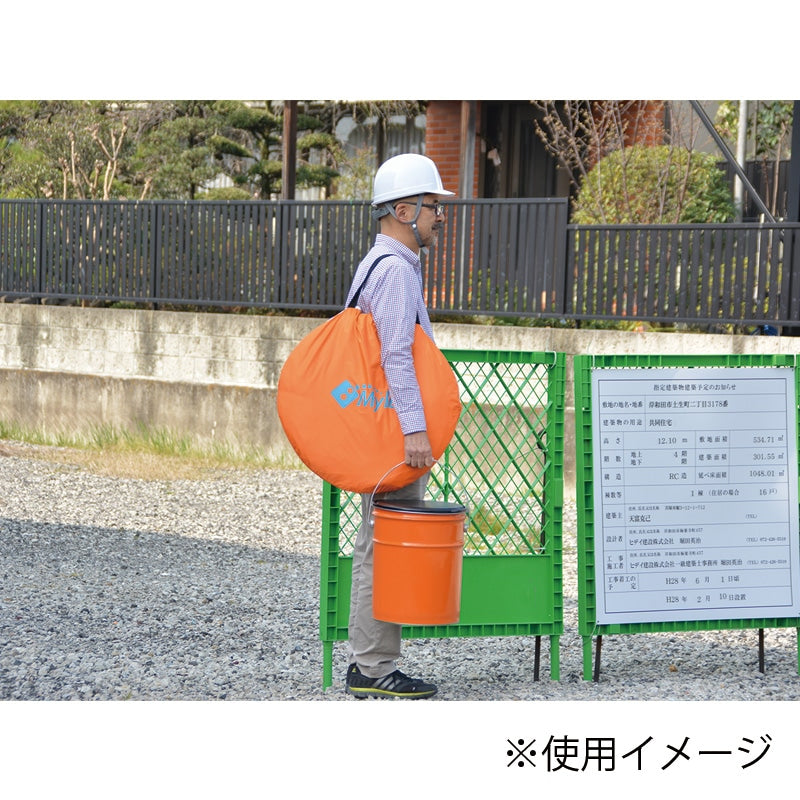 災害用トイレ　現場向けトイレセット　R-100X　(トイレ100回分/ケース)+レスキューテントX+マイペールのセット　運賃込み
