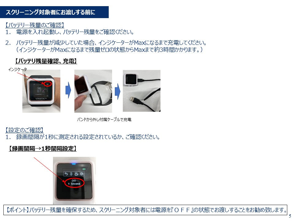 バインスタ®ウォッチQOI100（日本初医療機器認証腕時計型パルスオキシメーター）